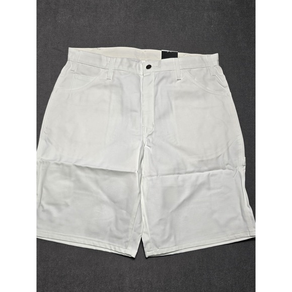 Dickies Mens Utility Painter Shorts Size 36 Relaxed Fit White New 11"‎ Inseam - Picture 1 of 7